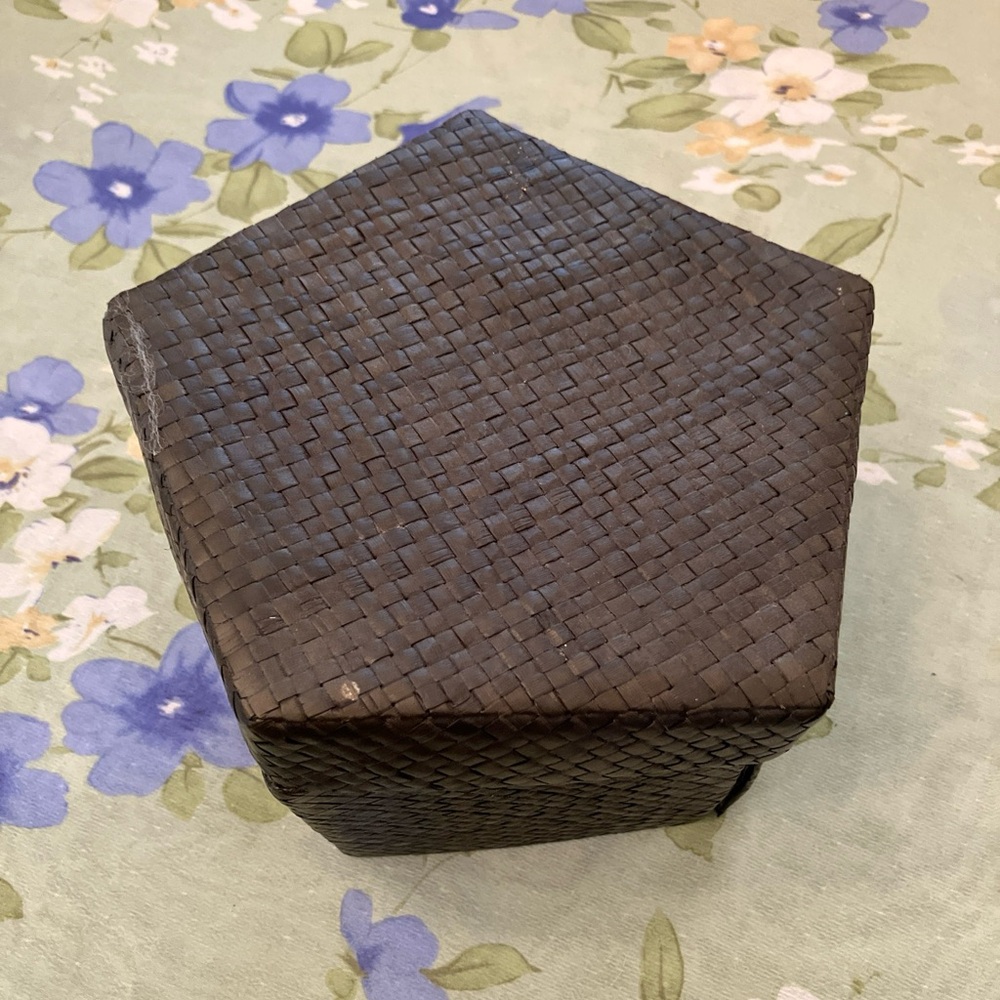Woven dark brown Decorative Box